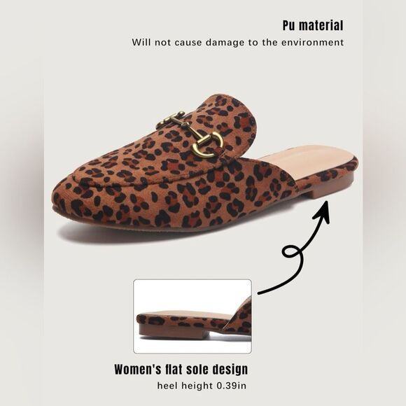 Mules for Women Comfortable Slip-on Flats-Backless-Round Toe Slide Size 9.5 #198 - Picture 5 of 16